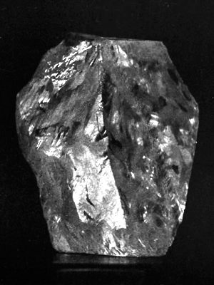The rough Cullinan diamond, the largest gem-quality rough diamond ever found, before it was cut