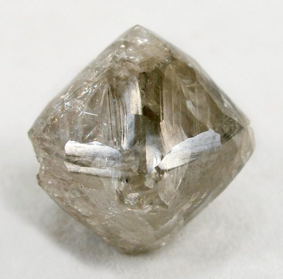 A rough octahedral diamond crystal from the Kimberley Mine in South Africa